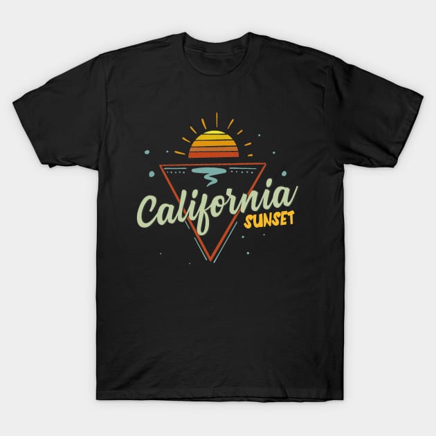 california sunset T-Shirt by Diannas